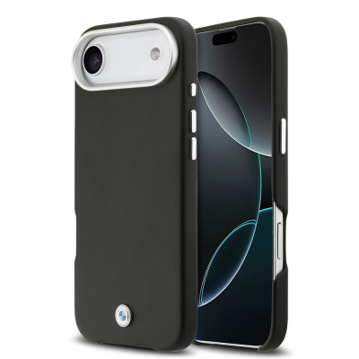 Apple iPhone 17 Air Kılıf BMW Orjinal Lisanslı M-safe Şarj Özellikli Metal Logolu Tam Kaplama Deri Kapak - 3