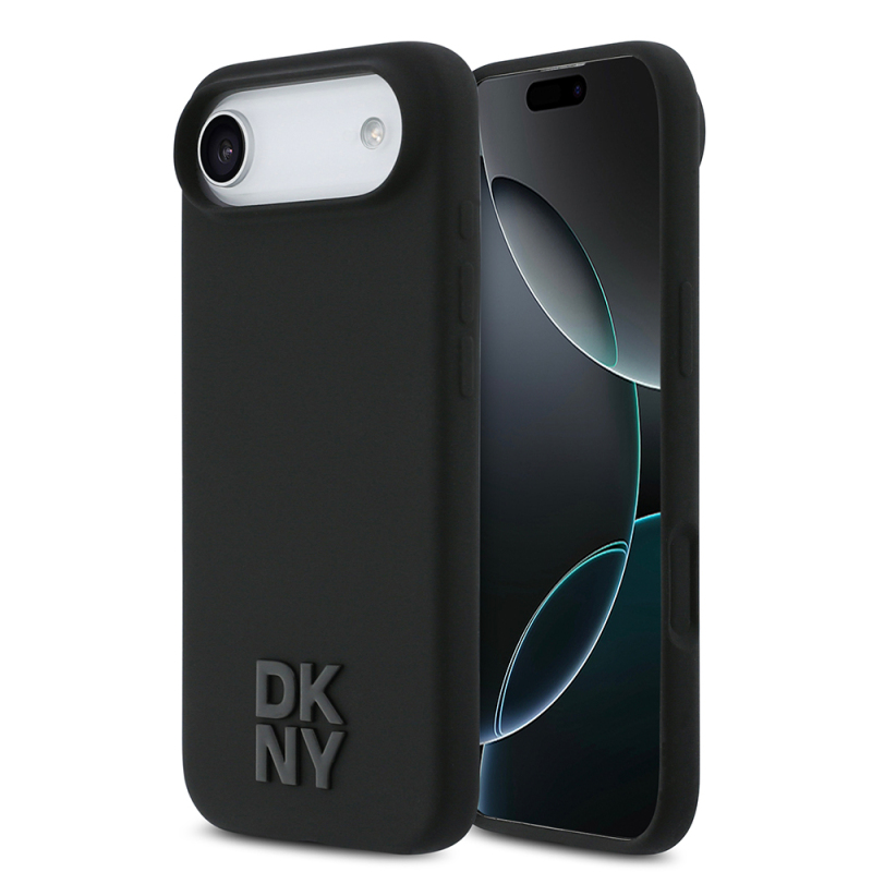 Apple iPhone 17 Air Kılıf DKNY Orjinal Lisanslı M-safe Şarj Özellikli Metal Logolu Silikon Kapak - 2