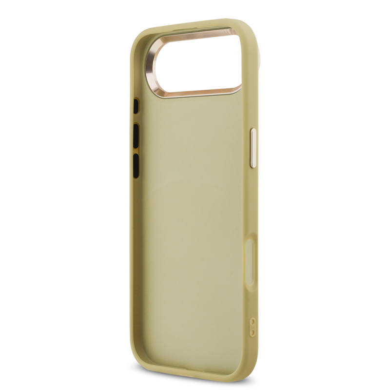 Apple iPhone 17 Air Kılıf Guess Orjinal Lisanslı 4G Büyük Metal Kamera Çerçeveli ve Logolu Glitter Kapak - 25