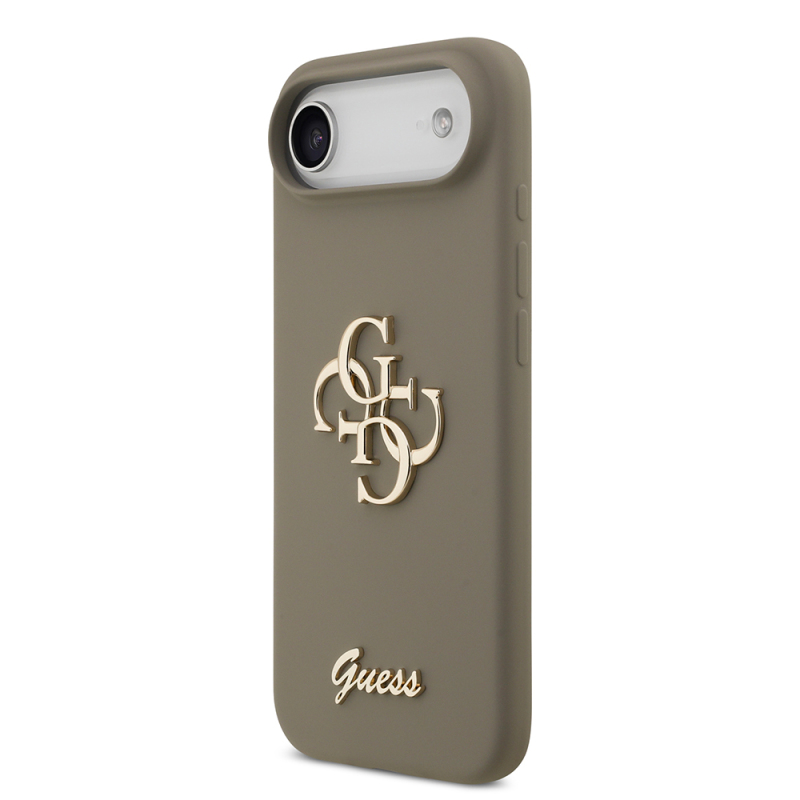 Apple iPhone 17 Air Kılıf Guess Orjinal Lisanslı Grained Yazı Logolu Kapak - 4