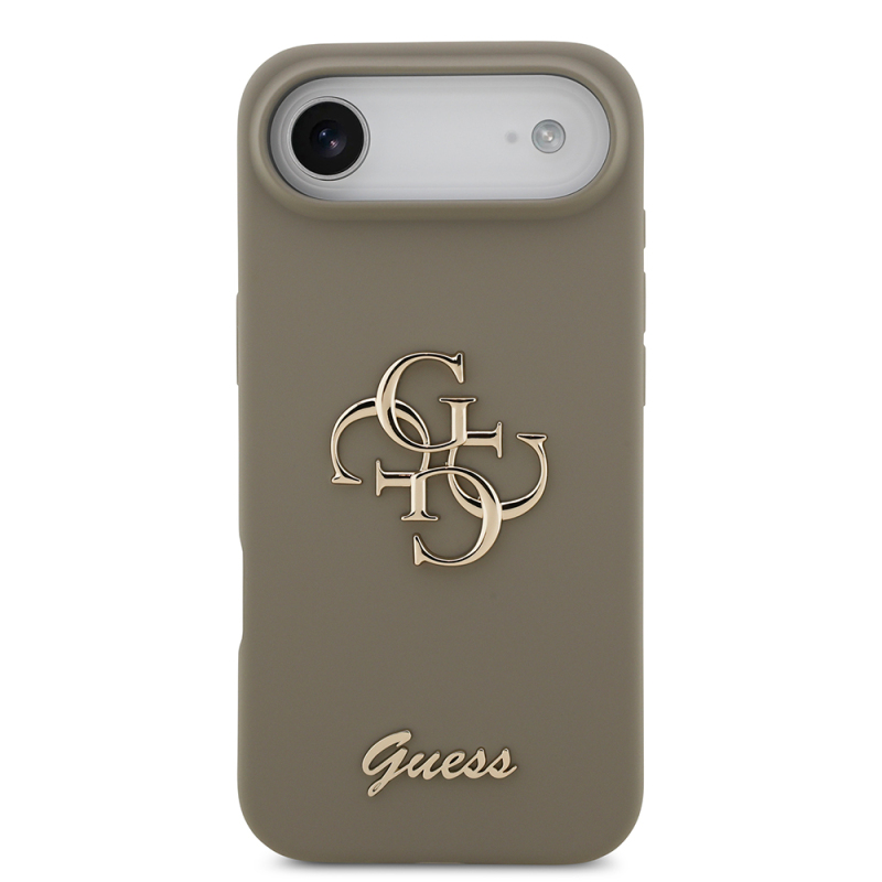 Apple iPhone 17 Air Kılıf Guess Orjinal Lisanslı Grained Yazı Logolu Kapak - 5