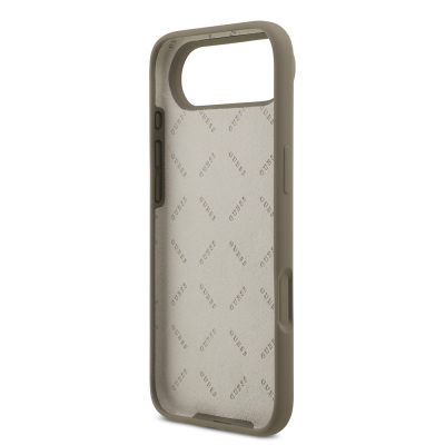 Apple iPhone 17 Air Kılıf Guess Orjinal Lisanslı Grained Yazı Logolu Kapak - 9