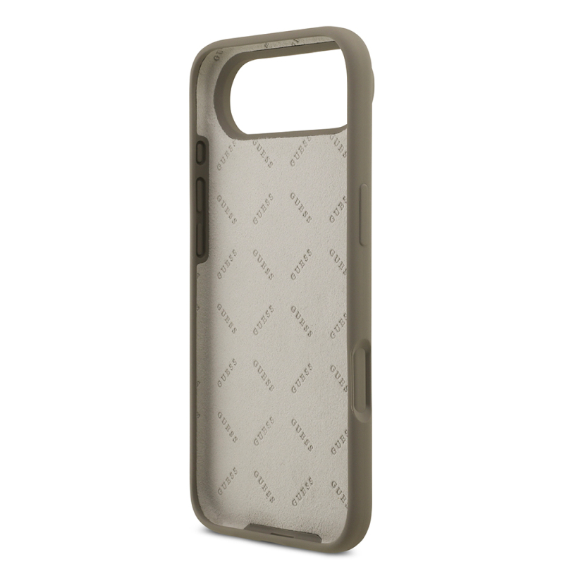 Apple iPhone 17 Air Kılıf Guess Orjinal Lisanslı Grained Yazı Logolu Kapak - 9
