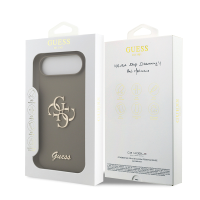 Apple iPhone 17 Air Kılıf Guess Orjinal Lisanslı Grained Yazı Logolu Kapak - 10
