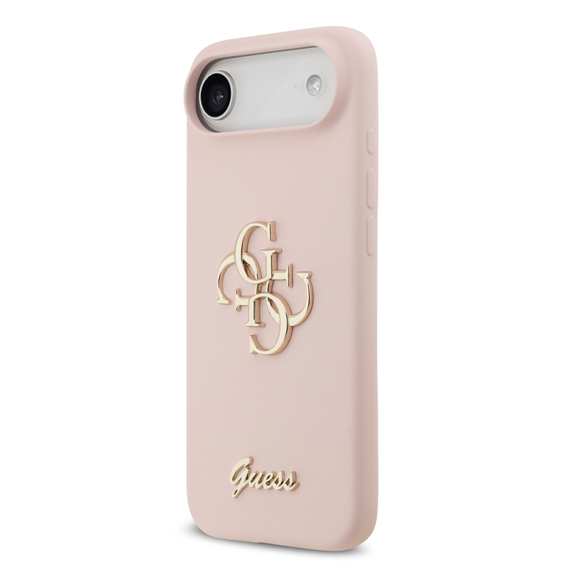Apple iPhone 17 Air Kılıf Guess Orjinal Lisanslı Grained Yazı Logolu Kapak - 13