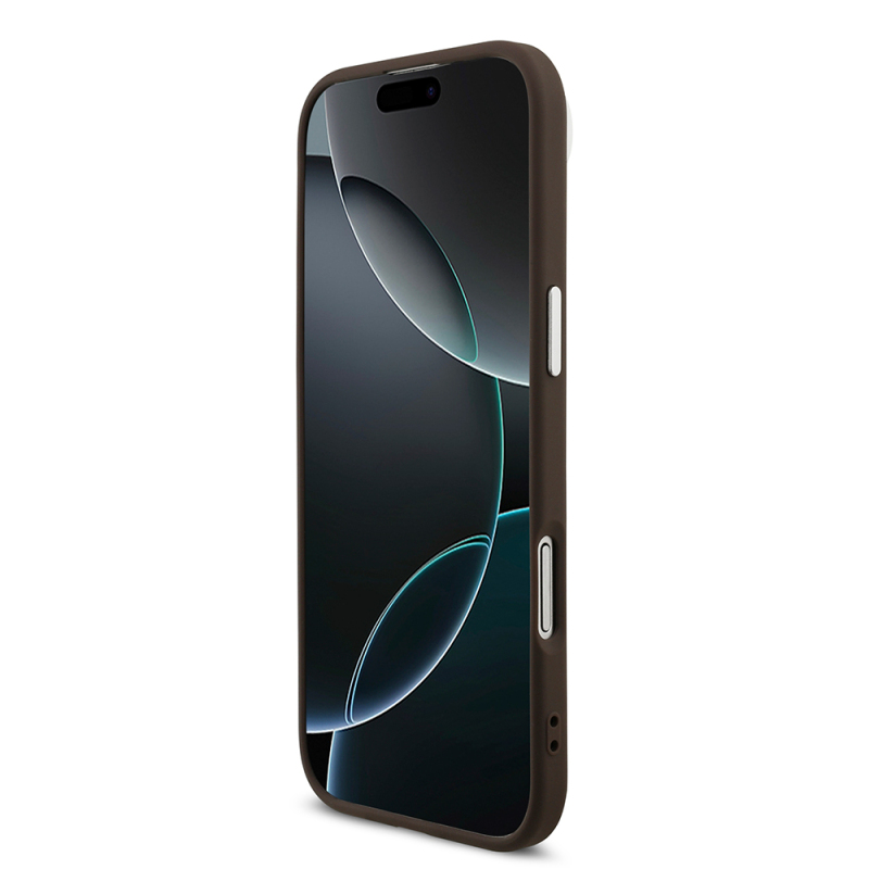 Apple iPhone 17 Air Kılıf Guess Orjinal Lisanslı Gümüş Metal Kamera Çerçeveli 4G Desenli Metal Büyük 4G ve Yazı Logolu Kapak - 13