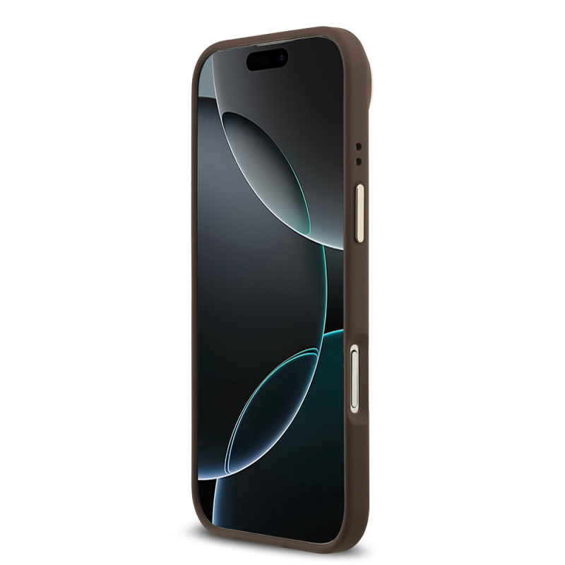 Apple iPhone 17 Air Kılıf Guess Orjinal Lisanslı M-safe Şarj Özellikli 4G Desenli PU Metal Plaka Klasik Logolu Kapak - 8