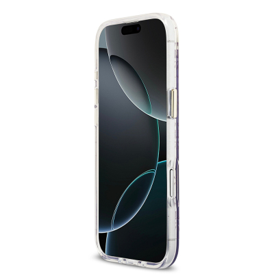 Apple iPhone 17 Air Kılıf Guess Orjinal Lisanslı M-safe Şarj Özellikli 4G Desenli Simli Silikon Kapak - 8