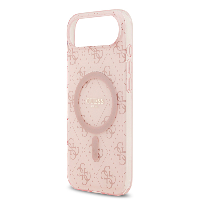 Apple iPhone 17 Air Kılıf Guess Orjinal Lisanslı M-safe Şarj Özellikli IML Baskılı Klasik Logolu 4G Desenli Kapak - 14