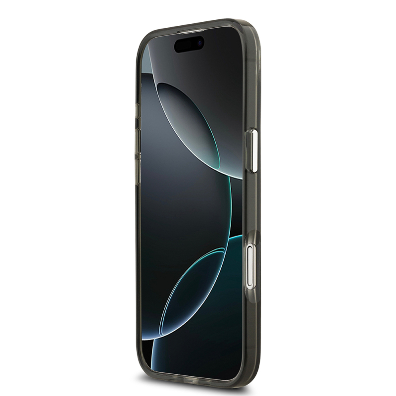 Apple iPhone 17 Air Kılıf Guess Orjinal Lisanslı M-safe Şarj Özellikli IML Baskılı Üçgen Logolu Metal Kamera Çerçeveli Kapak - 13