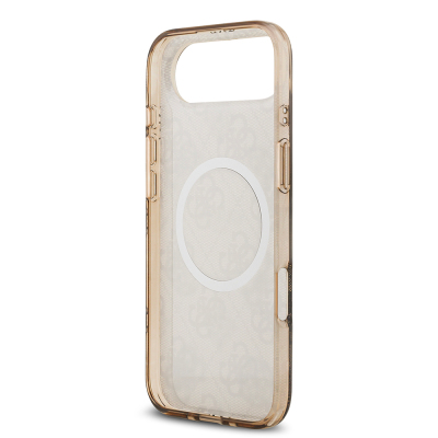 Apple iPhone 17 Air Kılıf Guess Orjinal Lisanslı M-safe Şarj Özellikli IML Peony ve 4G Desenli Klasik Logolu Kapak - 16