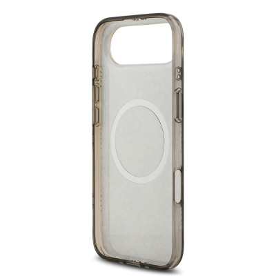 Apple iPhone 17 Air Kılıf Guess Orjinal Lisanslı M-safe Şarj Özellikli IML Peony ve 4G Desenli Klasik Logolu Kapak - 22