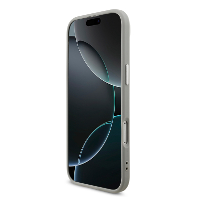 Apple iPhone 17 Air Kılıf Guess Orjinal Lisanslı M-safe Şarj Özellikli Metal Kamera Çerçeveli Üçgen Logolu Glitter Kapak - 9