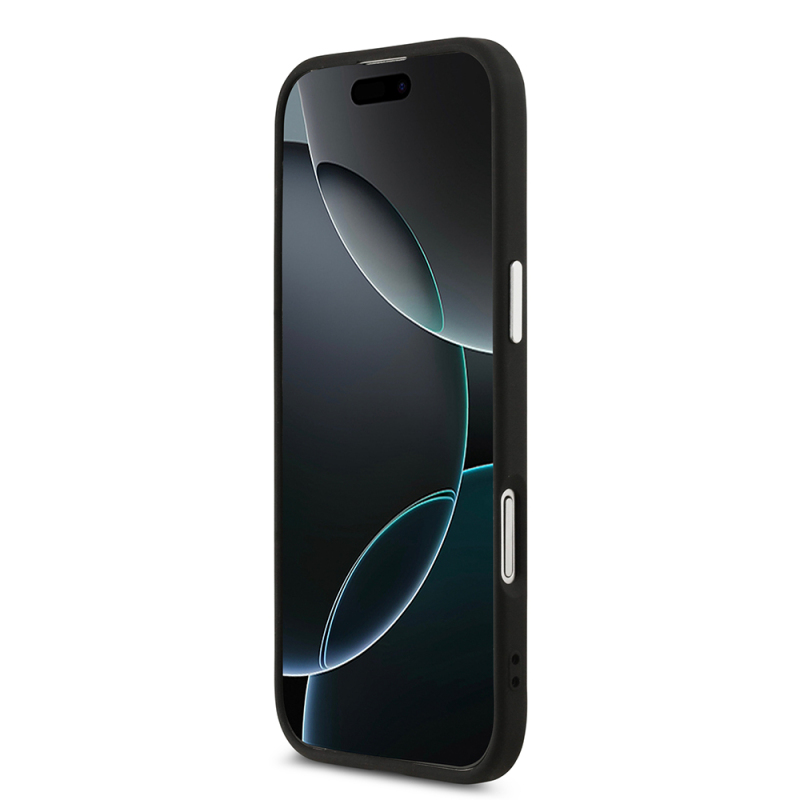 Apple iPhone 17 Air Kılıf Guess Orjinal Lisanslı M-safe Şarj Özellikli PU Deri Metal Kamera Çerçeveli Üçgen Logolu Kapak - 6