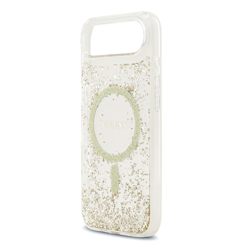 Apple iPhone 17 Air Kılıf Guess Orjinal Lisanslı M-safe Şarj Özellikli Transparan Resin Bottom Kapak - 15