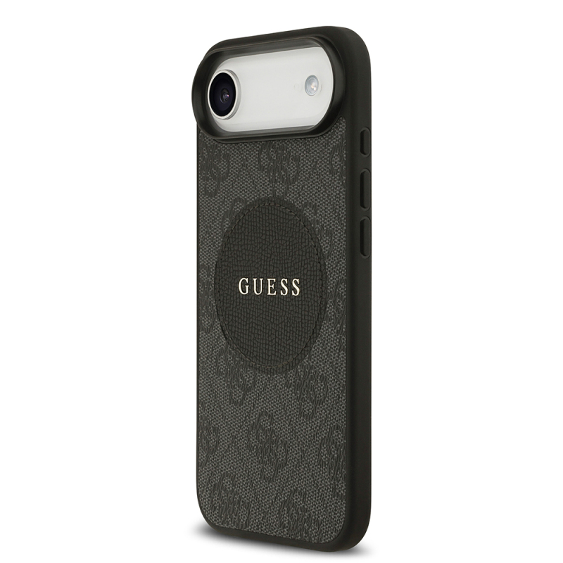 Apple iPhone 17 Air Kılıf Guess Orjinal Lisanslı M-safe Şarj Özellikli Yazı Logolu Circle Classic Kapak - 11