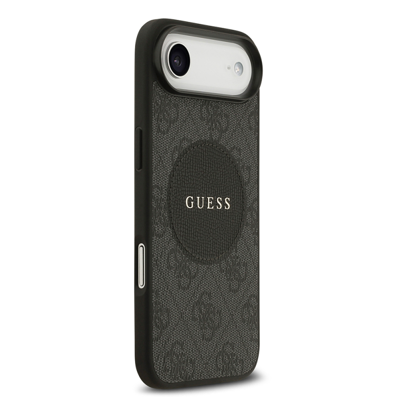 Apple iPhone 17 Air Kılıf Guess Orjinal Lisanslı M-safe Şarj Özellikli Yazı Logolu Circle Classic Kapak - 13