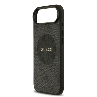 Apple iPhone 17 Air Kılıf Guess Orjinal Lisanslı M-safe Şarj Özellikli Yazı Logolu Circle Classic Kapak - 15