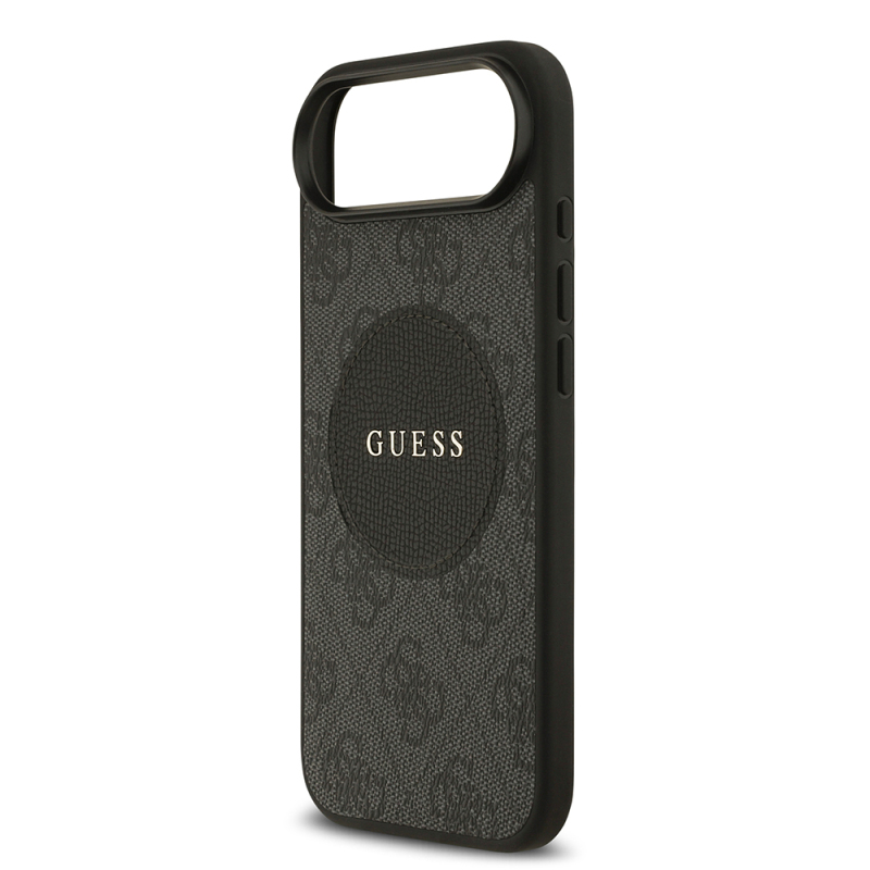 Apple iPhone 17 Air Kılıf Guess Orjinal Lisanslı M-safe Şarj Özellikli Yazı Logolu Circle Classic Kapak - 15