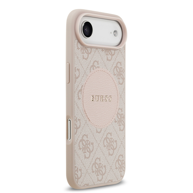 Apple iPhone 17 Air Kılıf Guess Orjinal Lisanslı M-safe Şarj Özellikli Yazı Logolu Circle Classic Kapak - 19