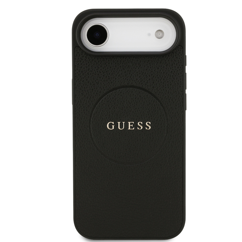 Apple iPhone 17 Air Kılıf Guess Orjinal Lisanslı M-safe Şarj Özellikli Yazı Logolu PU Deri Kapak - 3