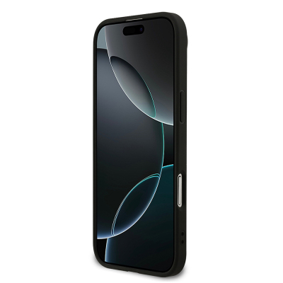 Apple iPhone 17 Air Kılıf Guess Orjinal Lisanslı M-safe Şarj Özellikli Yazı Logolu PU Deri Kapak - 5