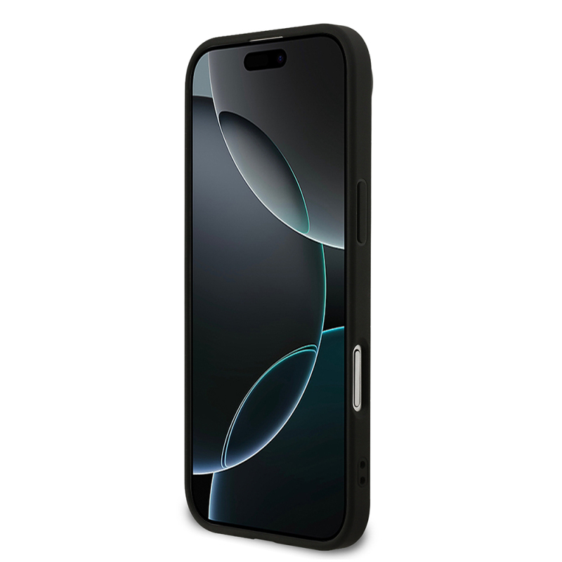 Apple iPhone 17 Air Kılıf Guess Orjinal Lisanslı M-safe Şarj Özellikli Yazı Logolu PU Deri Kapak - 5