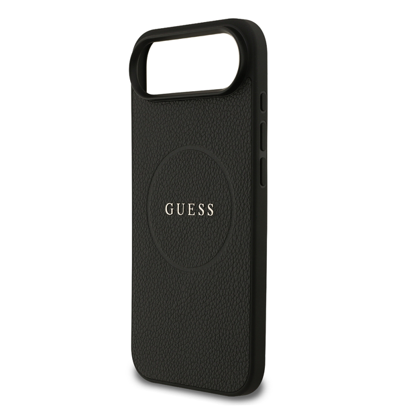 Apple iPhone 17 Air Kılıf Guess Orjinal Lisanslı M-safe Şarj Özellikli Yazı Logolu PU Deri Kapak - 6