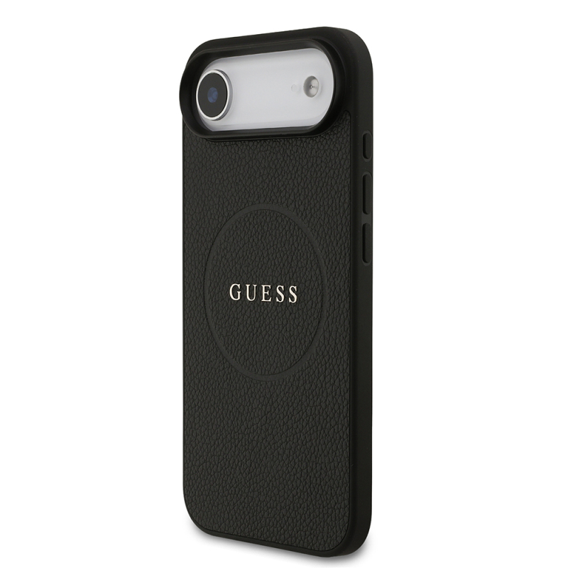 Apple iPhone 17 Air Kılıf Guess Orjinal Lisanslı M-safe Şarj Özellikli Yazı Logolu PU Deri Kapak - 9