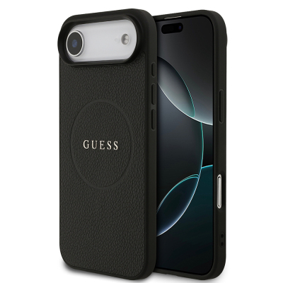 Apple iPhone 17 Air Kılıf Guess Orjinal Lisanslı M-safe Şarj Özellikli Yazı Logolu PU Deri Kapak - 2