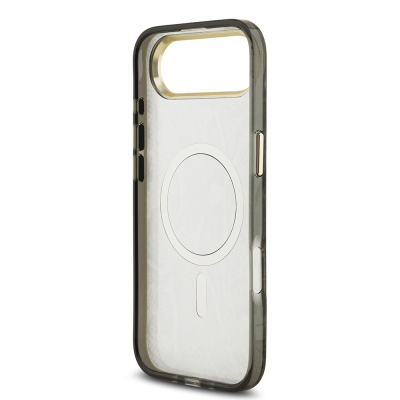 Apple iPhone 17 Air Kılıf Guess Orjinal Lisanslı M-safe Şarj Özellikli Yazı Logolu Python Desenli Kapak - 15