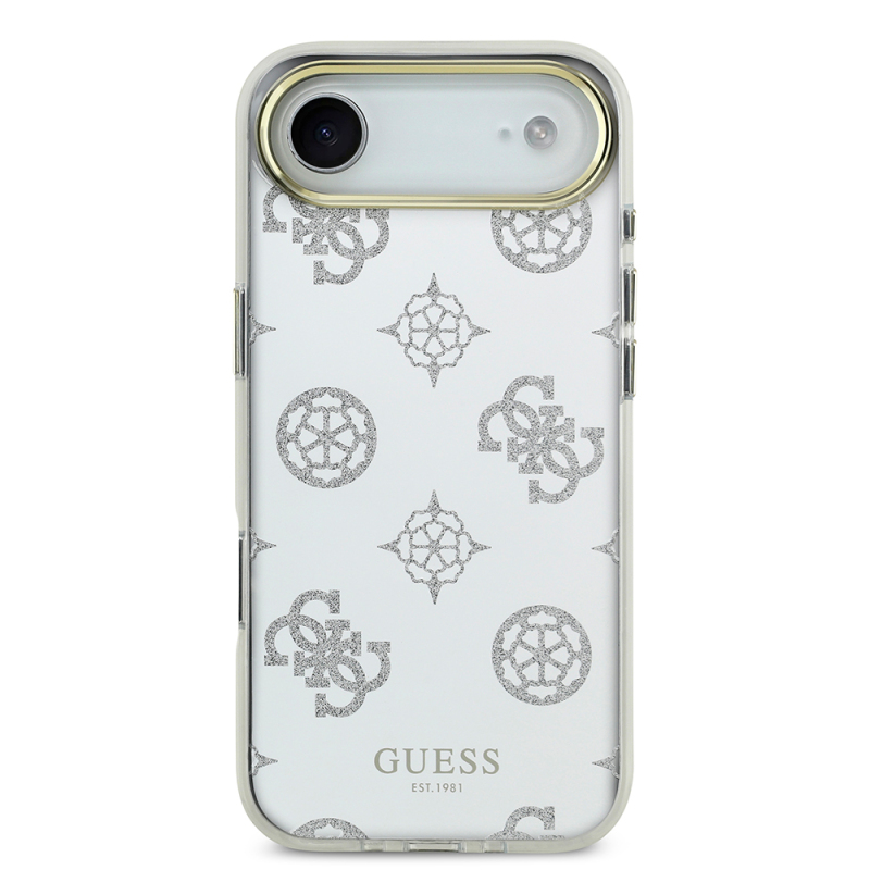 Apple iPhone 17 Air Kılıf Guess Orjinal Lisanslı Metal Kamera Çerçeveli Simli Aynalı Kapak - 4