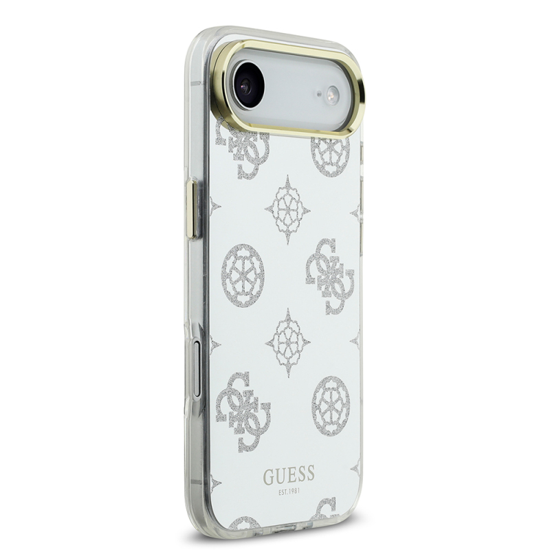 Apple iPhone 17 Air Kılıf Guess Orjinal Lisanslı Metal Kamera Çerçeveli Simli Aynalı Kapak - 5