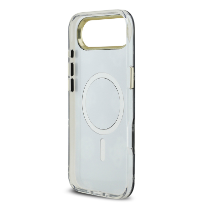 Apple iPhone 17 Air Kılıf Guess Orjinal Lisanslı Metal Kamera Çerçeveli Simli Aynalı Kapak - 9