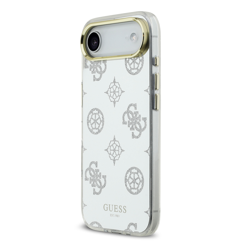 Apple iPhone 17 Air Kılıf Guess Orjinal Lisanslı Metal Kamera Çerçeveli Simli Aynalı Kapak - 6