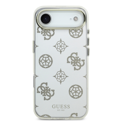 Apple iPhone 17 Air Kılıf Guess Orjinal Lisanslı Metal Kamera Çerçeveli Simli Aynalı Kapak - 12