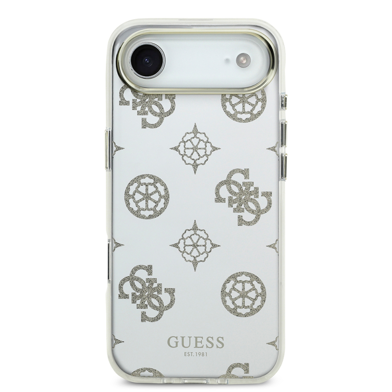 Apple iPhone 17 Air Kılıf Guess Orjinal Lisanslı Metal Kamera Çerçeveli Simli Aynalı Kapak - 12