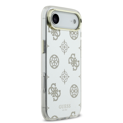 Apple iPhone 17 Air Kılıf Guess Orjinal Lisanslı Metal Kamera Çerçeveli Simli Aynalı Kapak - 13