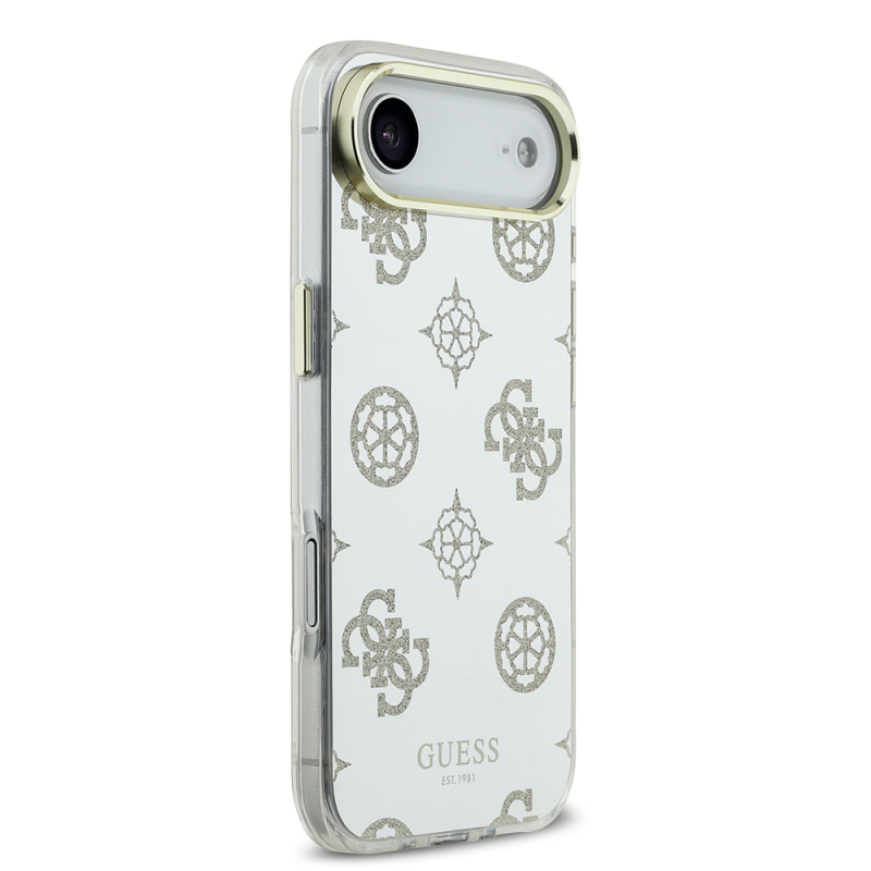 Apple iPhone 17 Air Kılıf Guess Orjinal Lisanslı Metal Kamera Çerçeveli Simli Aynalı Kapak - 13