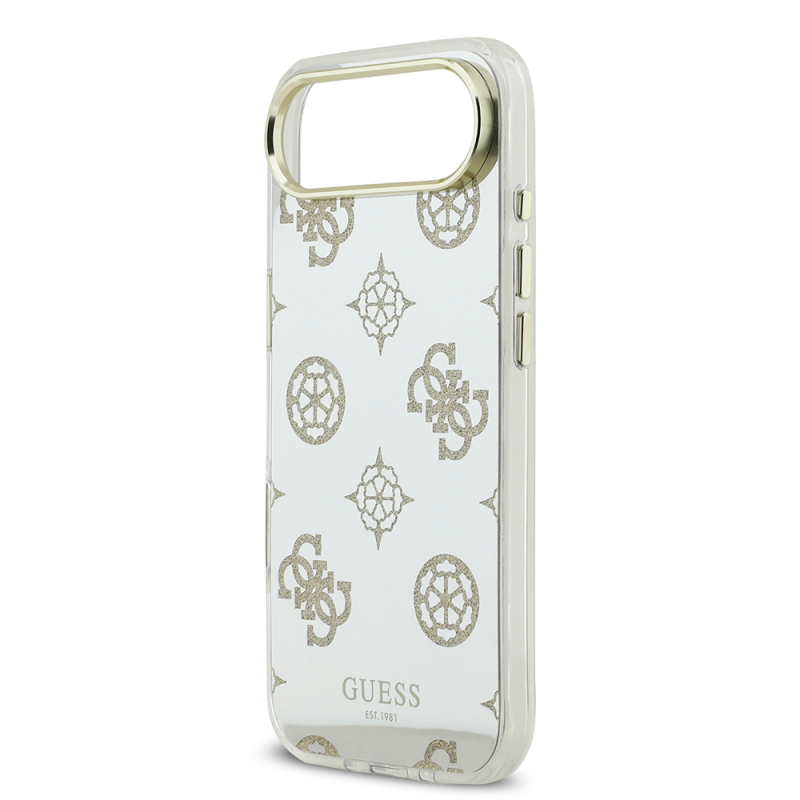 Apple iPhone 17 Air Kılıf Guess Orjinal Lisanslı Metal Kamera Çerçeveli Simli Aynalı Kapak - 15