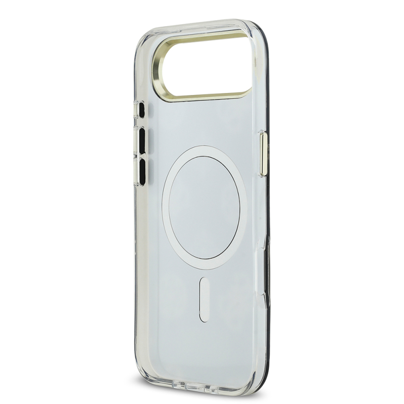 Apple iPhone 17 Air Kılıf Guess Orjinal Lisanslı Metal Kamera Çerçeveli Simli Aynalı Kapak - 16