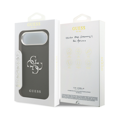 Apple iPhone 17 Air Kılıf Guess Orjinal Lisanslı PU Deri 4G Büyük Metal Logo Dizaynlı Kapak - 9