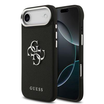 Apple iPhone 17 Air Kılıf Guess Orjinal Lisanslı PU Deri 4G Büyük Metal Logo Dizaynlı Kapak - 2