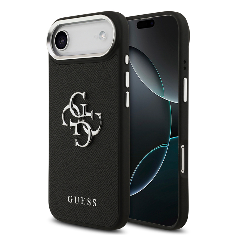 Apple iPhone 17 Air Kılıf Guess Orjinal Lisanslı PU Deri 4G Büyük Metal Logo Dizaynlı Kapak - 2