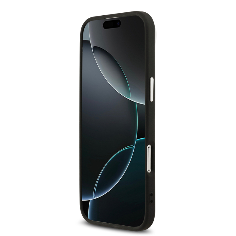 Apple iPhone 17 Air Kılıf Karl Lagerfeld Orjinal Lisanslı M-safe Şarj Özellikli Metal Kamera ve Buton Tasarımlı Choupette PU Deri Kapak - 6