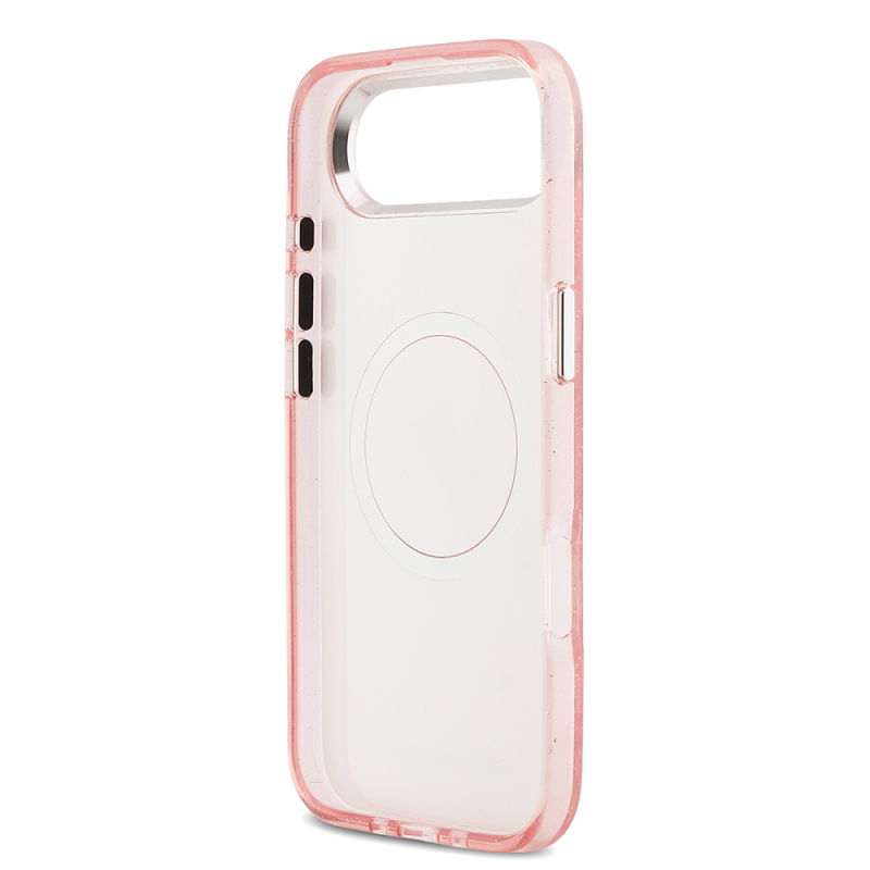 Apple iPhone 17 Air Kılıf Karl Lagerfeld Orjinal Lisanslı Parlayan Simli Karl & Choupette Heads Kapak - 10