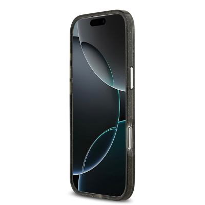 Apple iPhone 17 Air Kılıf Karl Lagerfeld Orjinal Lisanslı Parlayan Simli Karl & Choupette Heads Kapak - 14