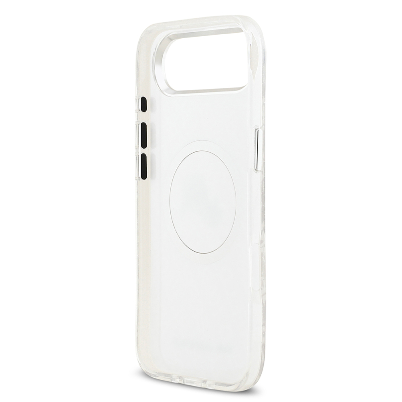 Apple iPhone 17 Air Kılıf Karl Lagerfeld Orjinal Lisanslı Parlayan Simli Karl & Choupette Heads Kapak - 22