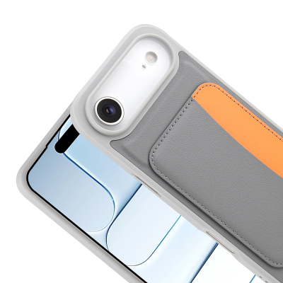 Apple iPhone 17 Air Kılıf Kartlıklı Zore X-Kart Silikon Kapak - 15
