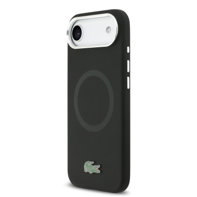 Apple iPhone 17 Air Kılıf Lacoste Orjinal Lisanslı M-safe Şarj Özellikli İkonik Logolu Metal Kamera Çerçeveli Silikon Kapak - 11